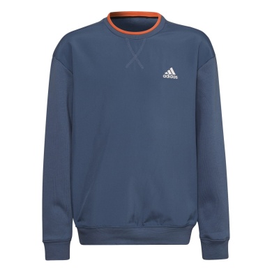 adidas Pullover Crew Fleece All SZN Sweatshirt stahlblau Jungen